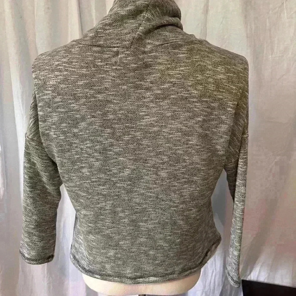 Andrea Jovine Grey Cowl Neck Sweatshirt. Size Small. 23” To Hem - Picture 5 of 8